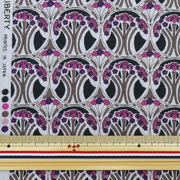[Dalla quantità 5] Tessuto "Liberty Liberty Print Airicotto Mauberina 3637278-J21G" Liberty Japan