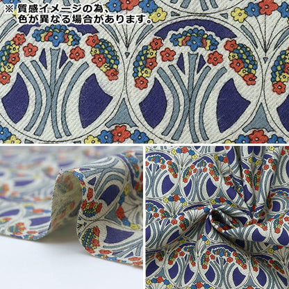 [Dalla quantità 5] Tessuto "Liberty Liberty Print Airicotto Mauberina 3637278-J21G" Liberty Japan