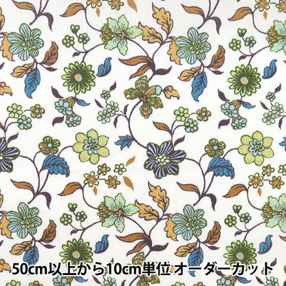 [来自数量5] 织物 "自由自由印刷 塔纳草坪 凯瑟琳法院3632102-22bt" Liberty Japan