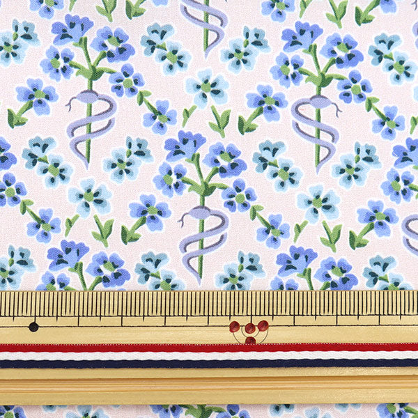 [來自數量5] 織物 "自由自由印刷 塔納草坪 花僕人3632127-22bt" 日本自由