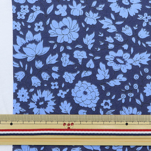 [From quantity 5] Fabric "Liberty Liberty Print Sheraton Jersey Danjo Jazz Navy 2341122-J21B"