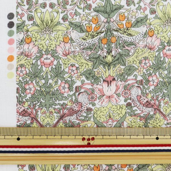 [De la cantidad 5] Tela "Liberty Liberty Print Flandes Linen Strawberry Thief 36300129-X"