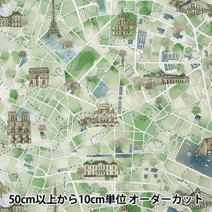 [From quantity 5] Fabric "Liberty Liberty Print No. 11 Canvas Lou de Paris DC30641-22B" Liberty Japan