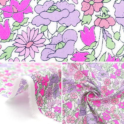 [From quantity 5] Fabric "Liberty neon color Tana lawn Poppy and Daisy 03632104NJ22G" Liberty Japan
