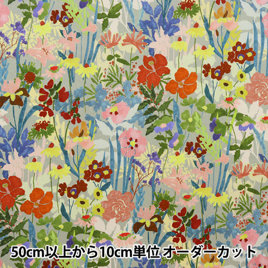 [來自數量5] 織物 "Liberty Flora Love Collection Wild Flower Medu 3636422-D" 日本自由