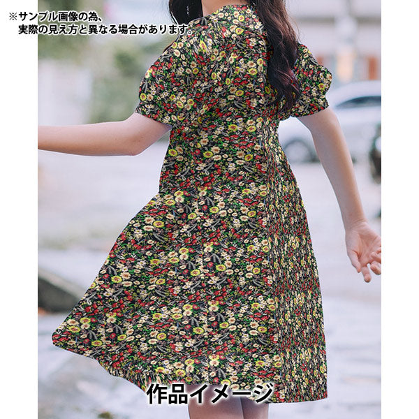 [來自數量5] 織物 "Liberty Flora Love系列Sofia Garden 3636424-A" 日本自由