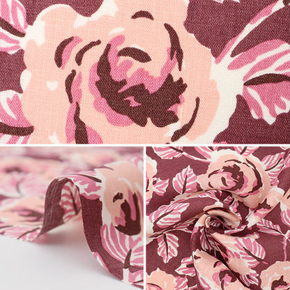 [From quantity 5] Fabric "Liberty Liberty Print Flanders Linen Ella Rose 2011201-J22A" Liberty Japan