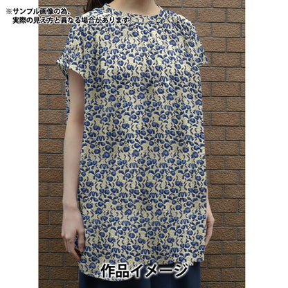 [來自數量5] 織物 "Liberty Liberty Print Flanders亞麻紫藤Trellis dc29103-j16b" 日本自由
