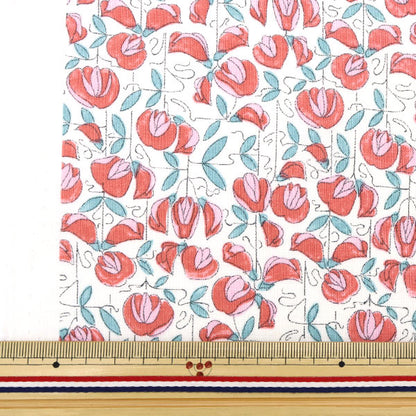 [來自數量5] 織物 "Liberty Liberty Print Flanders亞麻紫藤Trellis dc29103-j22a" 日本自由