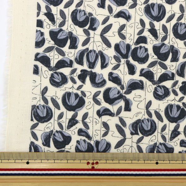 [來自數量5] 織物 "Liberty Liberty Print Flanders亞麻紫藤Trellis dc29103-j22b" 日本自由