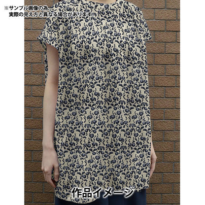 [來自數量5] 織物 "Liberty Liberty Print Flanders亞麻紫藤Trellis dc29103-j22b" 日本自由