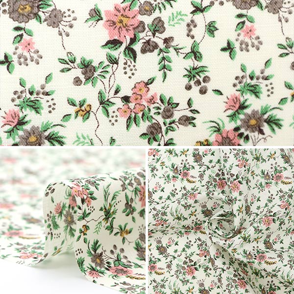 [來自數量5] 織物 "Liberty Liberty Print Flanders Linen Floribanda 3637073-A" 日本自由