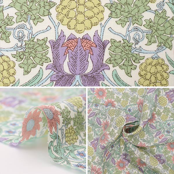 [來自數量5] 織物 "Liberty Liberty Print Flanders亞麻塞巴頓3639157-J22a" 日本自由