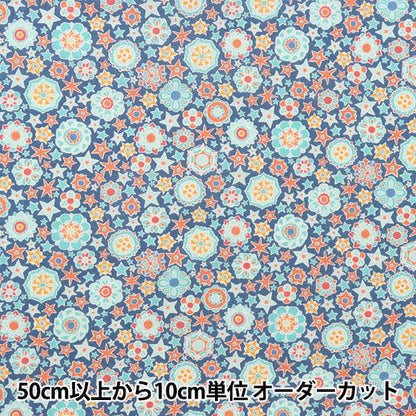 [From quantity 5] Fabric "Liberty Paradise Lands Mini Medalion 363J6438-C" Liberty Japan