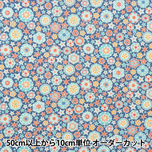 [From quantity 5] Fabric "Liberty Paradise Lands Mini Medalion 363J6438-C" Liberty Japan