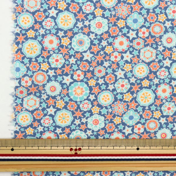 [From quantity 5] Fabric "Liberty Paradise Lands Mini Medalion 363J6438-C" Liberty Japan
