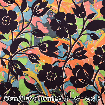 [來自數量5] 織物 "Liberty House Oblivati花卉大理石3632235-22AT" 日本自由