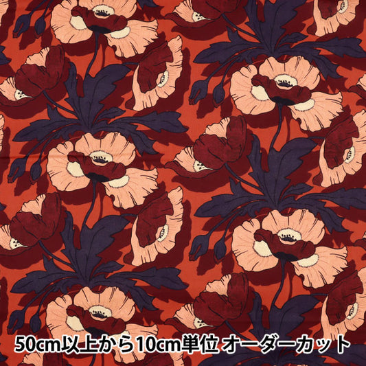[來自數量5] 織物 "Liberty House Oblivi Butterfield Poppy 3632201-22CT" 日本自由