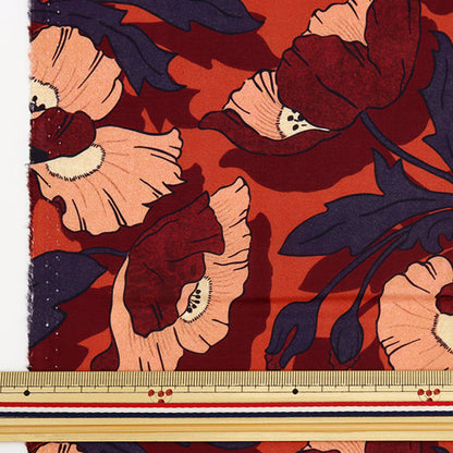 [Из количества 5] Ткань "Liberty House Oblivi Butterfield Poppy 3632201-22CT" Свобода Япония