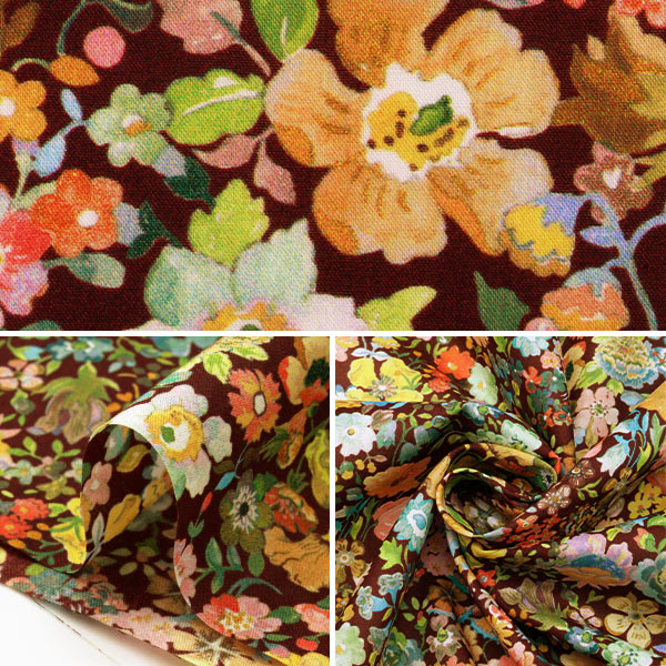 [Dalla quantità 5] Tessuto "Liberty House Oblivati ​​Classic MEDU 3632219-22BT" Liberty Giappone