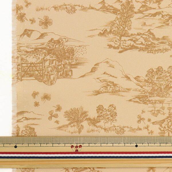 [Из количества 5] Ткань "Liberty Liberty Print Тана газон Siam Rock Scene 363J6805-C" Liberty Japan