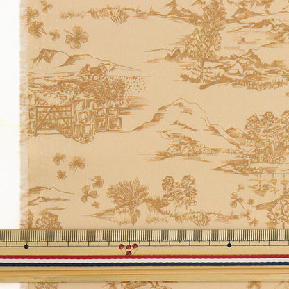 [Из количества 5] Ткань "Liberty Liberty Print Тана газон Siam Rock Scene 363J6805-C" Liberty Japan