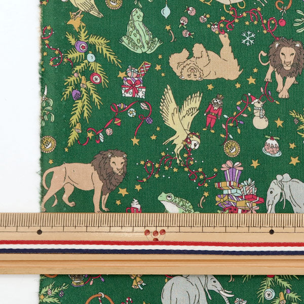 [Dalla quantità 5] Tessuto "Liberty Liberty Print tana de pelouse Liberty Christmas DC29895-J22D" Liberty Japan