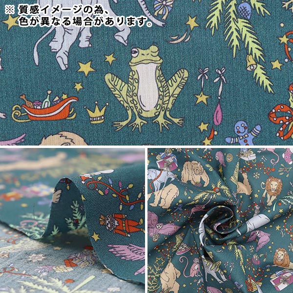 [Dalla quantità 5] Tessuto "Liberty Liberty Print tana de pelouse Liberty Christmas DC29895-J22D" Liberty Japan