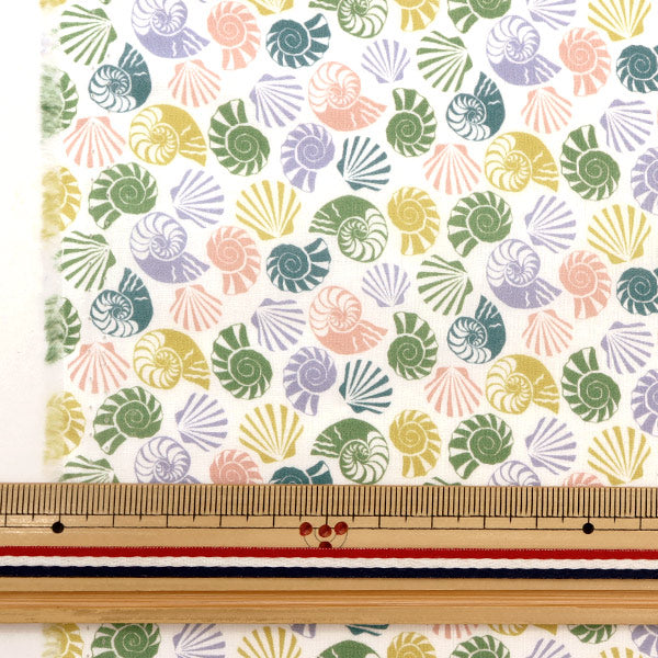 [De la quantité 5] Tissu "Liberty Liberty Print Pelouse Tana Sheels Sea Shells 3633111-23CT" Liberty Japan