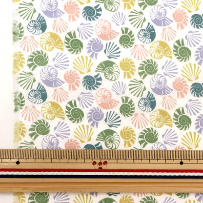 [De la quantité 5] Tissu "Liberty Liberty Print Pelouse Tana Sheels Sea Shells 3633111-23CT" Liberty Japan