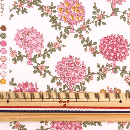 [來自數量5] 織物 "自由自由印刷 塔納草坪 夏季果園3633132-23AT" Liberty Japan