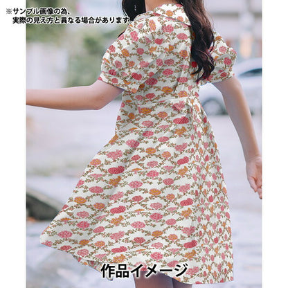 [來自數量5] 織物 "自由自由印刷 塔納草坪 夏季果園3633132-23AT" Liberty Japan