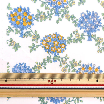 [來自數量5] 織物 "自由自由印刷 塔納草坪 夏季果園3633132-23BT" Liberty Japan