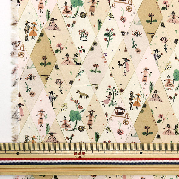 [De la quantité 5] Tissu "Liberty Liberty Print Pelouse Tana Picnic défilé 3633109-23AT" Liberty Japan