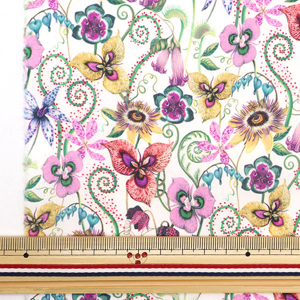 [De la quantité 5] Tissu "Liberty Liberty Print Pelouse Tana Meleanza 3633117-23BT" Liberty Japan