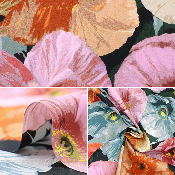 [De la quantité 5] Tissu "Liberty Liberty Print Pelouse Tana Poppy Wonder 3633146-23at" Liberty Japan