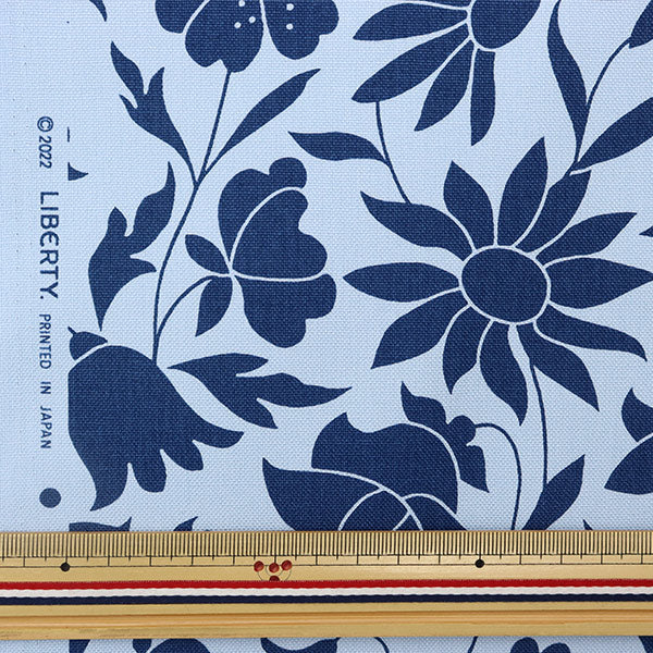 【数量5から】 生地 『LIBERTY リバティプリント 11号帆布 ポピードーン 2343102-J23B』 リバティジャパン