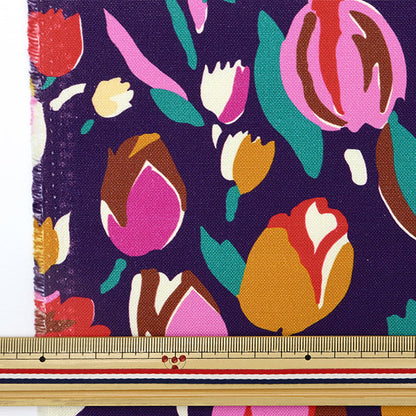 [From quantity 5] Fabric "Liberty Liberty Print No. 11 Canvas Tulip Bouquet 2583101-J23A" Liberty Japan