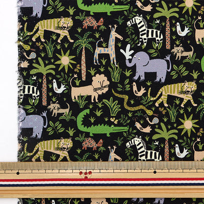 [From quantity 5] Fabric "Liberty Liberty Print No. 11 Canvas Louise Jungle 363J6440-A" Liberty Japan