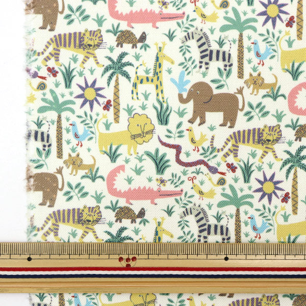 [Из количества 5] Ткань "Liberty Liberty Print № 11 Canvas Louise Jungle 363J6440-D" Свобода Япония