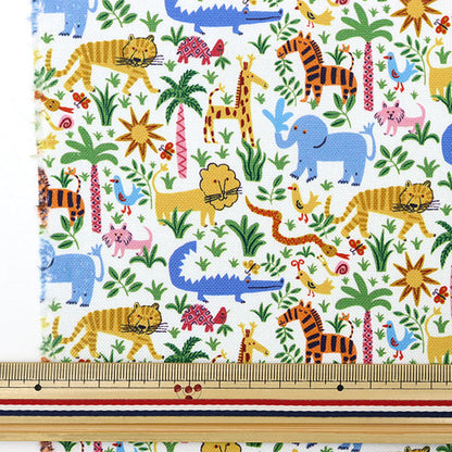 [Dalla quantità 5] Tessuto "Liberty Liberty Print n. 11 Canvas Louise Jungle 363J6440-J23A" Liberty Giappone