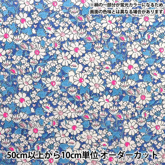 [From quantity 5] Fabric "Liberty neon color Tana lawn Alice Neon DC32677-J23A" Liberty Japan