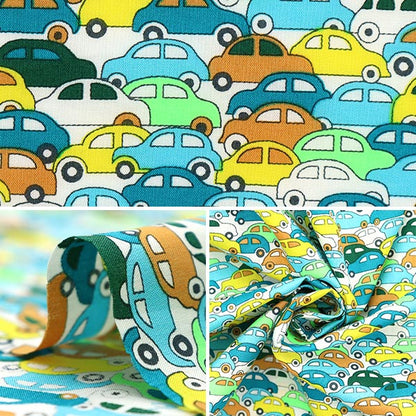 [From quantity 5] Fabric "Liberty neon color Tana lawn Cars Neon DC32678-J23C" Liberty Japan