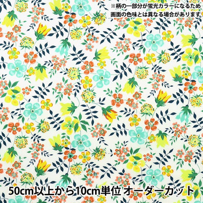 [De la cantidad 5] Tela "Color de neón de Liberty Césped Tana Edenamneon DC32681-J23C" Libertad Japón