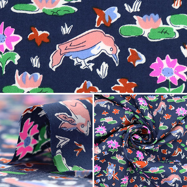 [From quantity 5] Fabric "Liberty neon color Tana lawn Oscarneon 3339255SP-J23A" Liberty Japan