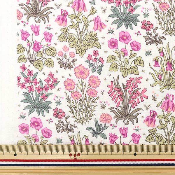 [De la cantidad 5] Tela "Liberty Fabric Flandes Lino Columbustadi 3633133-J23b" Libertad Japón