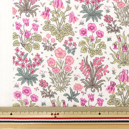[De la cantidad 5] Tela "Liberty Fabric Flandes Lino Columbustadi 3633133-J23b" Libertad Japón