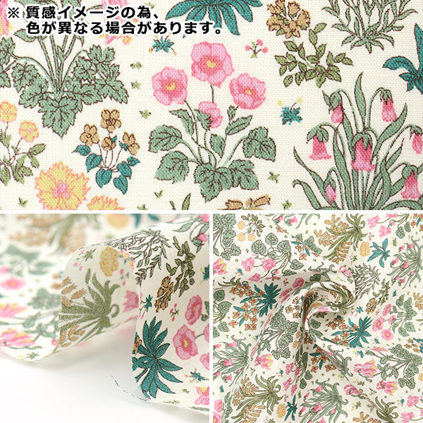 [De la cantidad 5] Tela "Liberty Fabric Flandes Lino Columbustadi 3633133-J23b" Libertad Japón