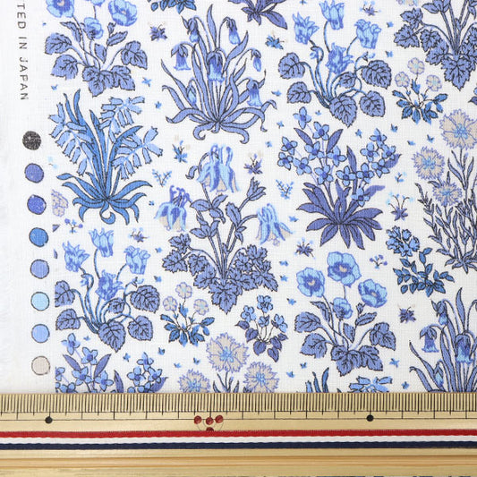 【数量5から】 生地 『リバティ・ファブリックス フランダースリネン コロンブスタディ 3633133-J23C』 リバティジャパン