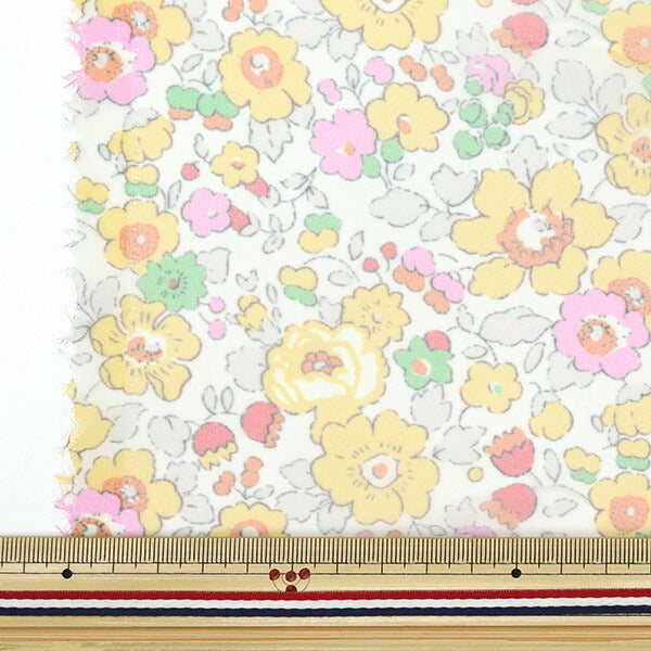 [From quantity 5] Fabric "Liberty Fabric Polyester Organdy Betzi 3332019-LW" Liberty Japan